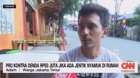 VIDEO: Pro Kontra Denda Rp50 Juta Jika Ada Jentik Nyamuk di Rumah