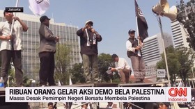 VIDEO: Ribuan Orang Gelar Aksi Demo Bela Palestina