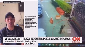 VIDEO: Viral, Sekuriti Plaza Indonesia Pukul Anjing Penjaga