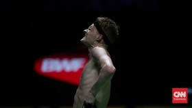 FOTO: Anders Antonsen Menuju Juara Indonesia Open 2024