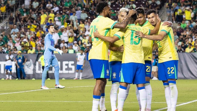 Ledakan Gol di Laga Uji Coba: Brasil Gulung Meksiko dengan Skor 5-0