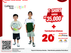Cuma di Transmart Full Day Sale, Baju Anak Rp 35 Ribuan + Diskon 20%