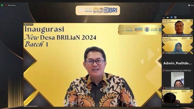Dari 40 desa yang mendapat apresiasi terpilih 15 desa nantinya akan diberikan pendampingan langsung oleh BRI dan Puslitdesbangda LPPM Universitas Sebelas Maret.