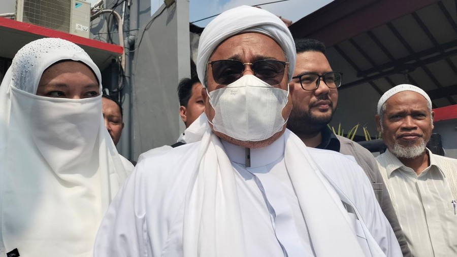 Habib Rizieq di Bapas Jakpus, Senin (10/6/2024).