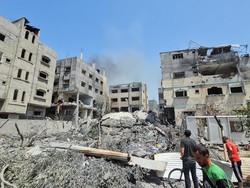 Israel Serang Bangunan di Kamp Pengungsi Nuseirat di Gaza