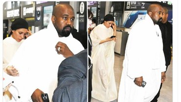 Momen Langka Istri Kanye West Pakai Baju Tertutup