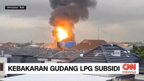 VIDEO: Kebakaran Gudang LPG Subsidi