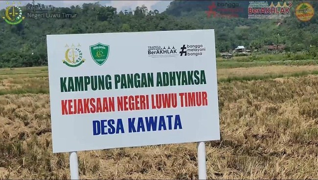 Kejaksaan Negeri Luwu Timur meluncurkan program Kampung Pangan Adhyaksa di sejumlah desa binaan.