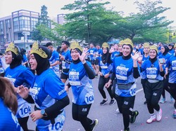 Kemala Run 2024, Bhayangkari Bojonegoro Kenalkan Ikat Kepala Mliwis