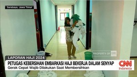 VIDEO: Bekerja Dalam Senyap, Petugas Kebersihan Embarkasi Haji