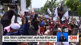 VIDEO: Gagal Temui PJ Gubernur Sumut, Unjuk Rasa Petani Ricuh
