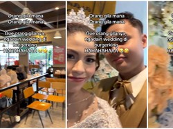 Unik! Pasangan Ini Pilih Menikah di Restoran Burger Cepat Saji di Depok
