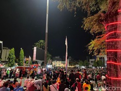 Videotron Sempat Mati Saat Nobar, Penonton Timnas di Solo Nyaris Bubar