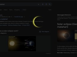 Ketik Solar Eclipse di Google, Ada Kejutan Lho