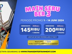 Cari Tempat Liburan yang Beda di Bandung? Trans Studio Bandung Ada Promo Bertiga Cuma Rp 200 Ribu