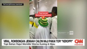 VIDEO: Rombongan Jemaah Calon Haji Pakai Topi 
