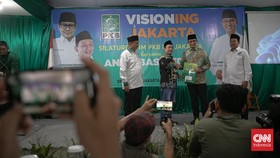 FOTO: Anies Terima Dukungan PKB Jakarta Maju Pilgub DKI 2024