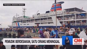 VIDEO: Pemudik Berdesakan, Satu Orang Meninggal