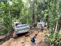 Polisi Kembali Temukan Tambang Ilegal-3 Ekskavator di Lahan Perusahaan Berau