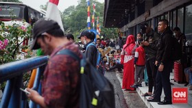 FOTO: Lengang Terminal Kampung Rambutan Jelang Libur Panjang Idul Adha