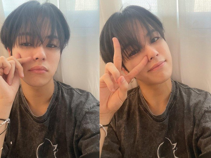 Member TREASURE berikutnya yang masuk dalam daftar adalah Jaehyuk. Dalam postingan yang ia upload ini, ia mengenakan atasan oversized dari Heyfreak. Ia juga pernah memakai graphic t-shirt merek Gozeal dalam kesempatan lain./ Foto: x.com/treasuremembers