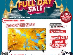 TV LED 65 Inch Diskon Sampai Rp 3 Jutaan di Transmart Full Day Sale!