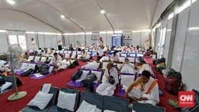 Rombongan Jemaah Haji Tiba di Arafah Jelang Wukuf