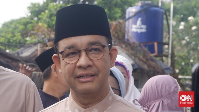 Anies Baswedan mendapat teriakan dukungan dari warga untuk maju Pilgub Jakarta 2024 saat menghadiri acara silaturahmi Masyarakat Peduli Jakarta.