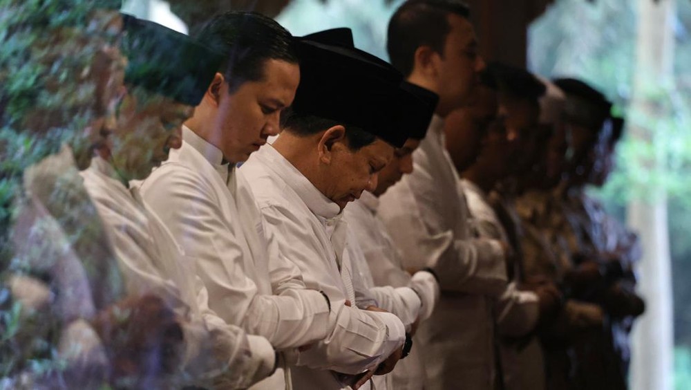 Prabowo Salat Id di Istiqlal!