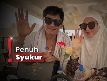 img-title Adi Nugroho dan Donita Langsung Berdoa saat Hujan Turun di Makkah