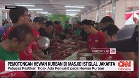 VIDEO: Pemotongan Hewan Kurban di Masjid Istiqlal Jakarta