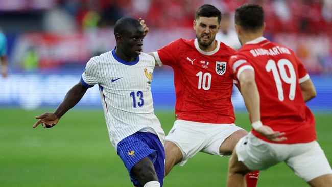 Sensasi N'Golo Kante di Laga Persahabatan Austria vs Prancis Bikin Geger Jagat Maya