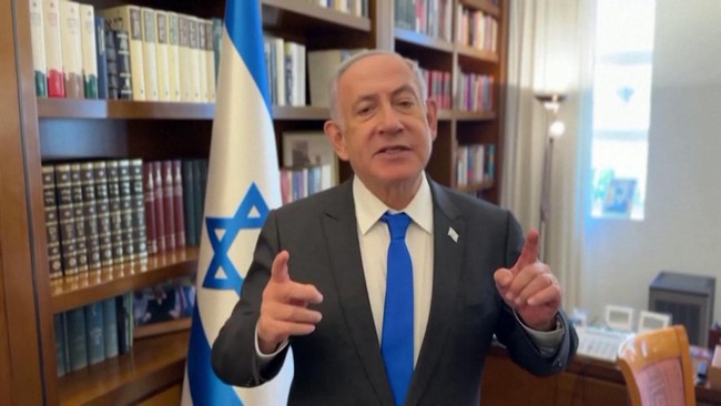 Netanyahu mengakui Israel membunuh pemimpin Hizbullah Hassan Nasrallah dalam serangan udara di Ibu Kota Lebanon, Beirut, pada akhir September.