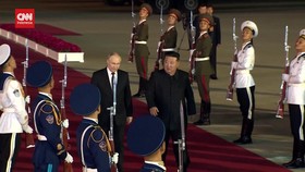 VIDEO: Momen Putin Tiba di Korut, Kunjungan Pertama dalam 24 Tahun