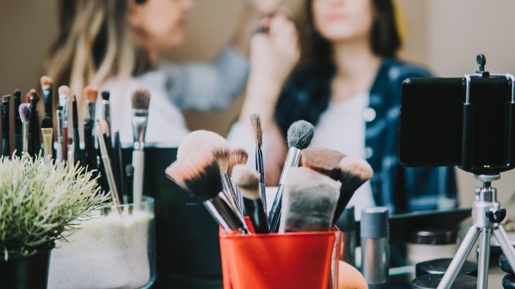 Ilustrasi makeup makeup artist