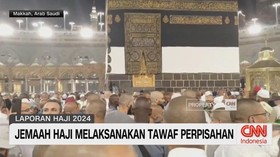 VIDEO: Jemaah Haji Melaksanakan Tawaf Perpisahan