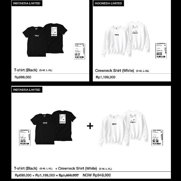 Merchandise Indonesia limited di BTS POP-UP: MONOCHROME