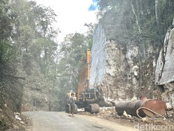Jalan Poros Maros-Bone di Camba Tutup Total 22 Juni, Ada Pemotongan Batu