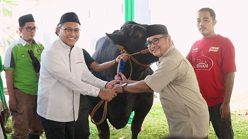 Pegadaian menyalurkan total 822 ekor hewan kurban secara serentak pada Idul Adha 1445 H melalui Kantor Pusat dan 12 Kantor Wilayah Pegadaian seluruh Indonesia.