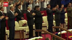 VIDEO: Putin dan Kim Jong Un Hadir Bersama Dalam Konser Gala