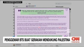 VIDEO: Penggemar BTS Buat Gerakan Mendukung Palestina