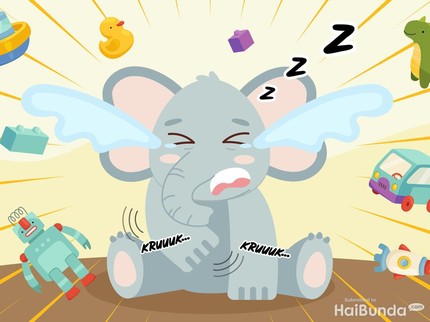 Dongeng Anak: Ulah Galah Si Gajah Saat Mengantuk