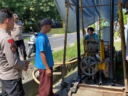 Respons Keluhan Warga, Polres Jepara Realisasikan Pembuatan Sumur Bor