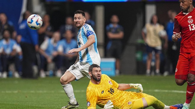 Messi Memimpin Argentina Dominasi Usai Kalahkan Kanada dalam Copa America