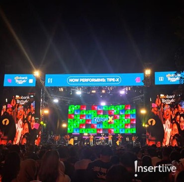 Tipe-X Jingkrak-jingkrak Bareng Penonton Meriahkan Allo Bank Festival 2024