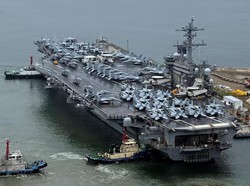 Kapal Induk AS Tiba di Pelabuhan Korsel, Dalam Rangka Apa?