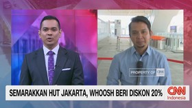 VIDEO: Semarakkan HUT Jakarta, Whoosh Beri Diskon 20%