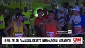 VIDEO: 15 Ribu Pelari Ramaikan Jakarta International Marathon