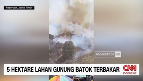 VIDEO: 5 Hektare Lahan Gunung Batok Terbakar