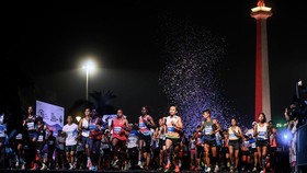 FOTO: 15 Ribu Pelari Ramaikan BTN Jakarta International Marathon 2024